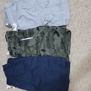 Old Navy Kids Cargo Shorts - Navy, Light Gray, Camo